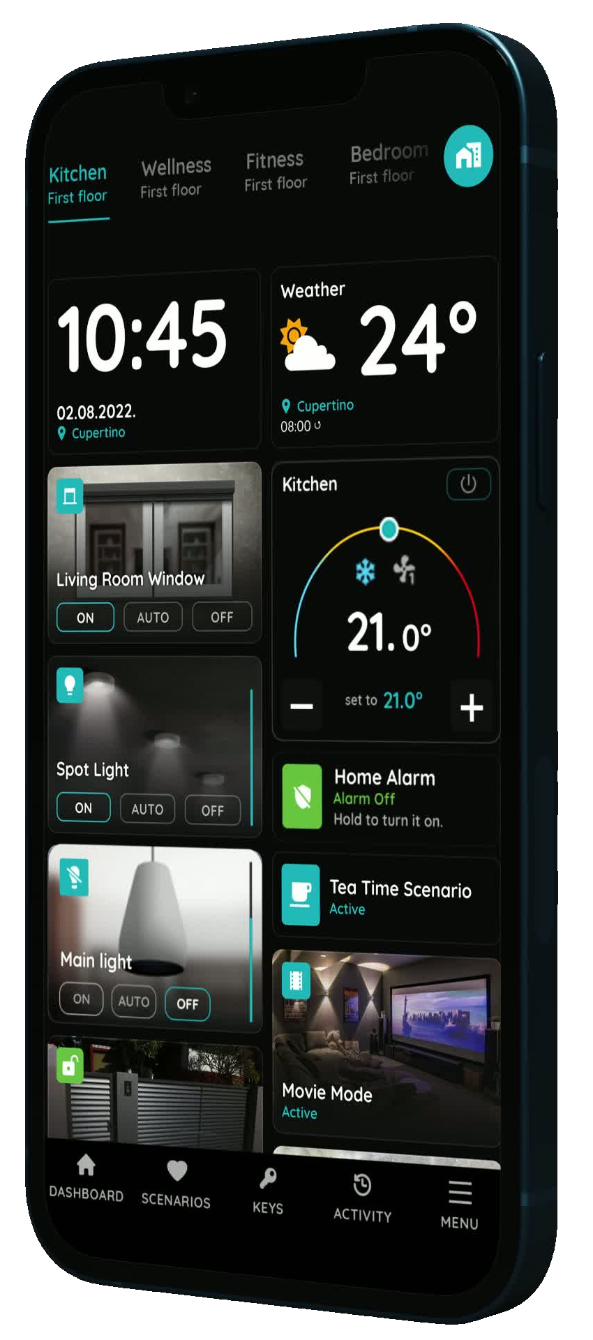 Smart Pierre mobile app interface