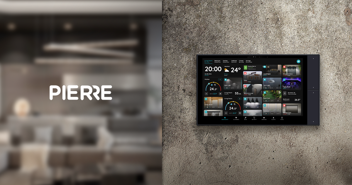 Smart Pierre wall-mounted control panel installation